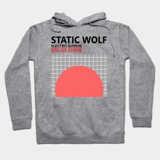 Electric Sunrise by Static Wolf Hoodie